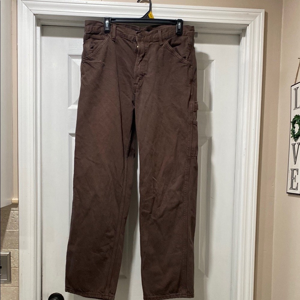 Aeropostale Brown Cargo Pants Relaxed Fit